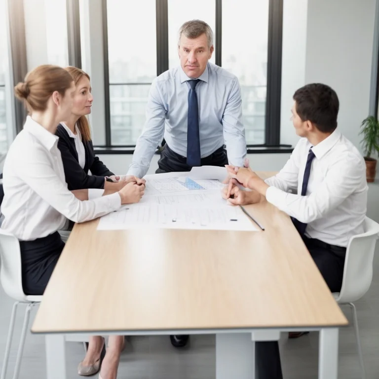 Leadership coaching session with corporate team